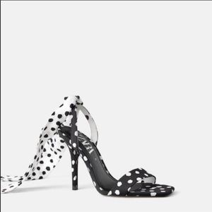Zara Polka dot sandals